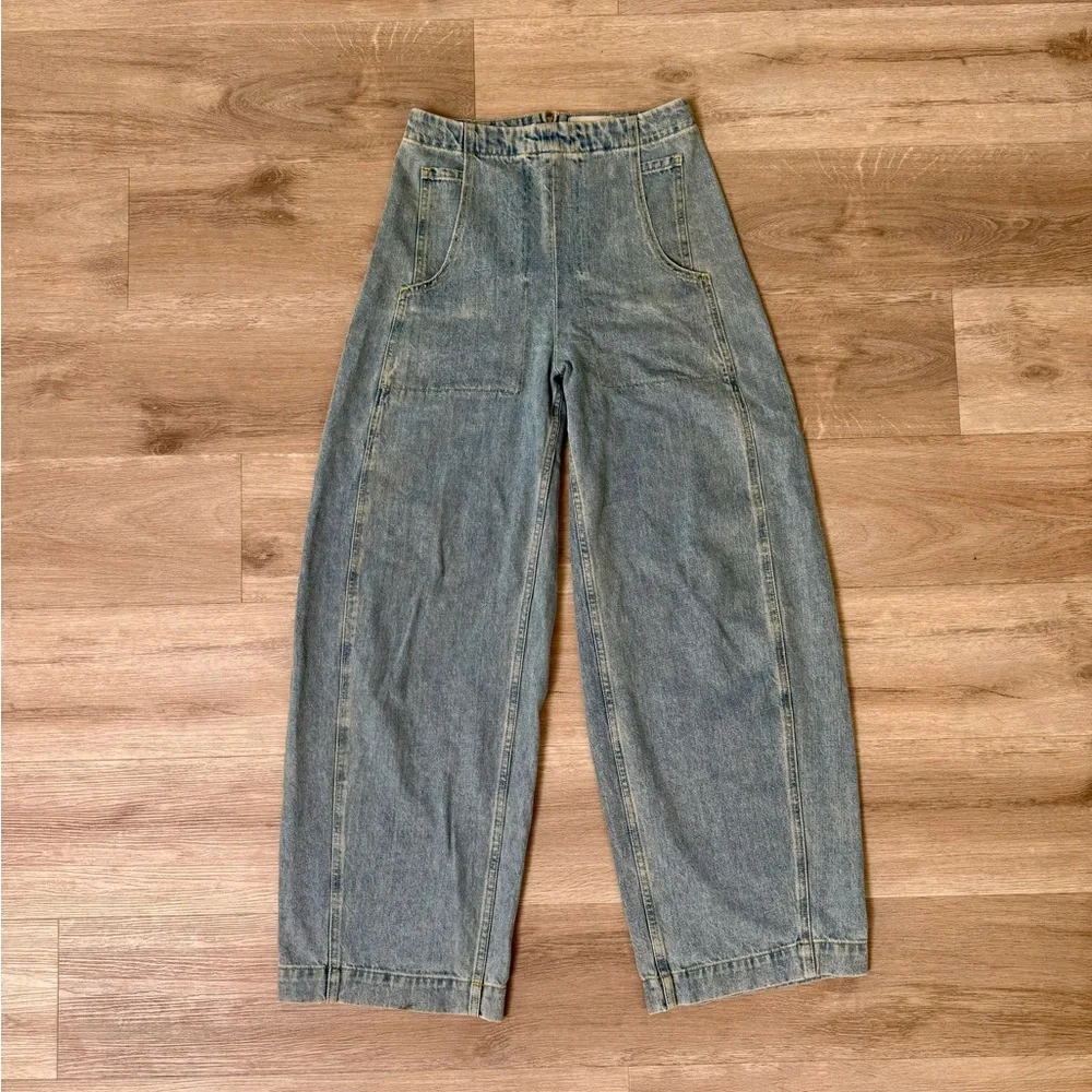 Rachel Comey Light Blue Wide Leg Jeans - Picture 4 of 7